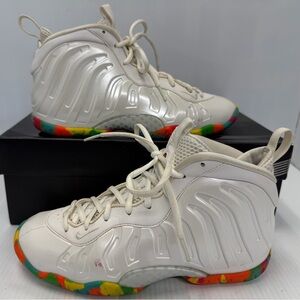 Nike Air Foamposite One White Fruity Pebbles (2015) (GS) Kids Sneakers Size 6Y